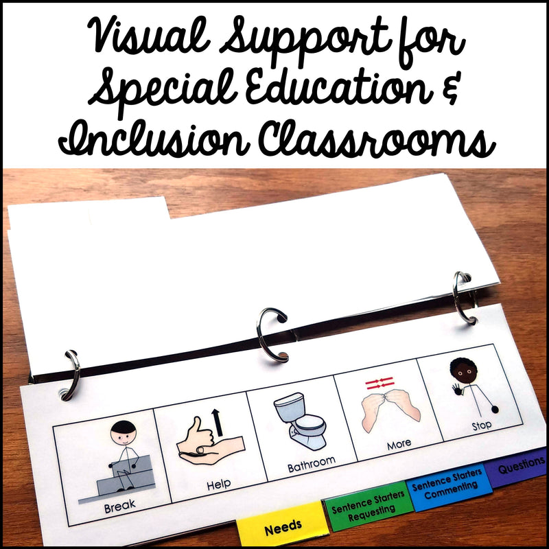 Behavior Management Support: Autism Visual Aid Flip Book – Autism Work ...
