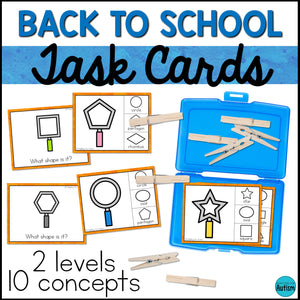 Back to School Special Education Task Boxes | Basic Concepts