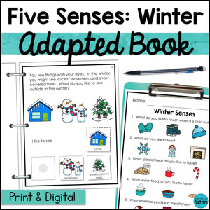 Winter Adapted Book: The 5 Senses
