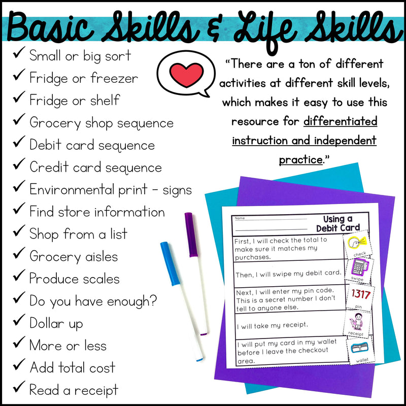 life-skills-worksheets-for-teens-grocery-store-shopping-activities-autism-work-tasks for Free Printable Grocery Store Worksheets For Life Skills Life Skills Worksheets for Teens - Grocery Store Shopping Activities – Autism Work Tasks for Free Printable Grocery Store Worksheets For Life Skills