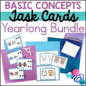 Special Education Task Boxes Yearlong BUNDLE | Basic Concepts