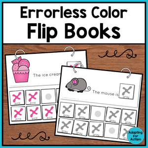 Errorless Color Matching Flip Books