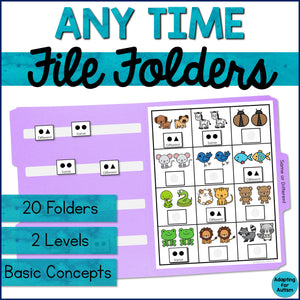 Basic Concepts File Folder Games and Activities