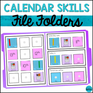Calendar Skills File Folder Games and Activities