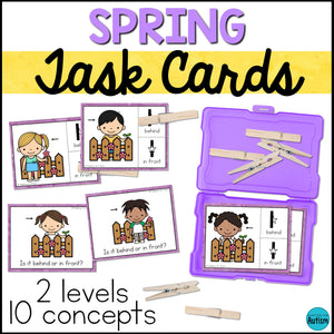 Special Education Task Boxes | Spring Basic Concepts