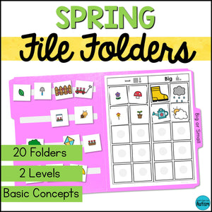 Spring File Folder Games - Basic Concepts