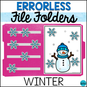 Errorless Winter File Folder Games and Activities