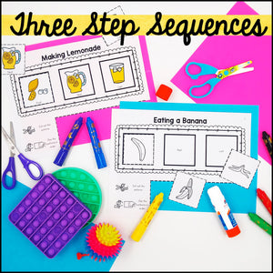 Cut and Paste Sequencing Activities (3 step)