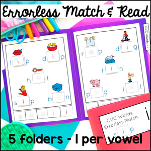 Reading File Folder Games and Activities - CVC Words