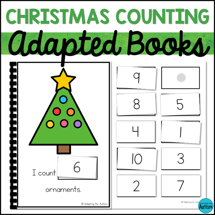 Christmas Counting Activities Math Adapted Books | Count 1-20