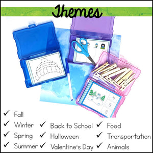Fine Motor Skills Activities & Task Boxes Tracing, Cutting & Clip Cards Bundle