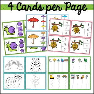 Fine Motor Skills Activities & Task Boxes Tracing, Cutting & Clip Cards Bundle