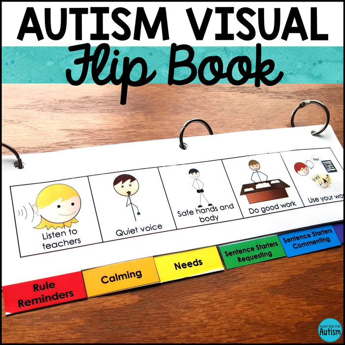 Behavior Management Support: Autism Visual Aid Flip Book
