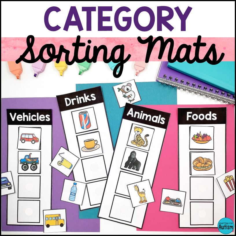 Category Sorting Tasks – Autism Work Tasks