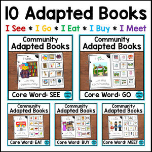 Community Core Words Adapted Books BUNDLE