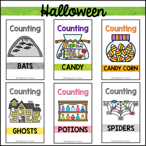 Counting Activities Math Adapted Books BUNDLE - Counting 1-20 Activities