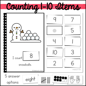 Counting Activities Math Adapted Books BUNDLE - Counting 1-20 Activities