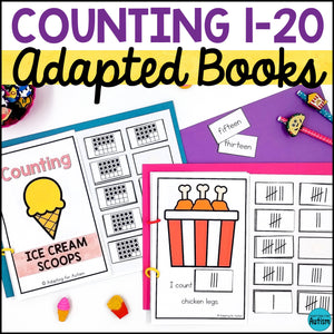 Counting Activities Math Adapted Books | Count 1-20