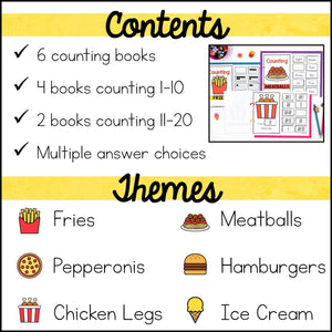 Counting Activities Math Adapted Books | Count 1-20