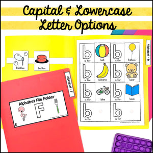 Beginning Sounds File Folder Games - Errorless Matching Activities