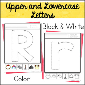 Errorless Cut and Paste Activities - Letters and Beginning Sounds Worksheets