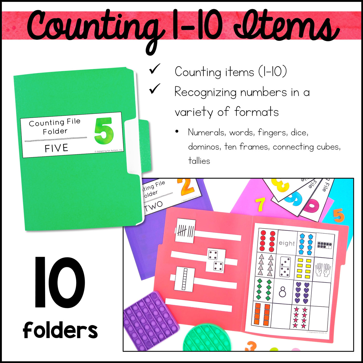 Errorless Matching File Folders BUNDLE – Autism Work Tasks