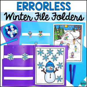 Errorless Winter File Folder Games and Activities