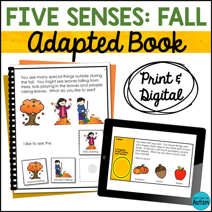 Fall Adapted Book: The 5 Senses