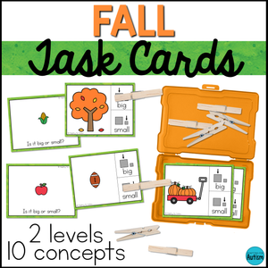 Special Education Task Boxes | Fall Basic Concepts