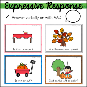 Special Education Task Boxes | Fall Basic Concepts