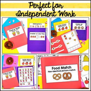 Food File Folder Games and Activities