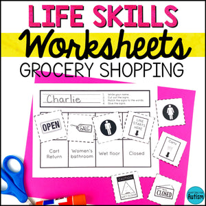 Life Skills Worksheets - Grocery Store