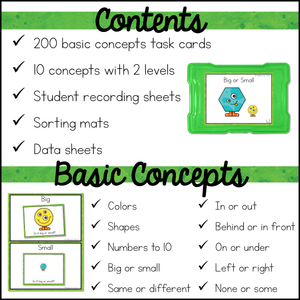 Special Education Task Boxes | Halloween Basic Concepts