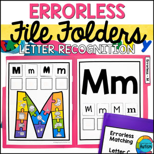 Errorless File Folders - Letter Recognition