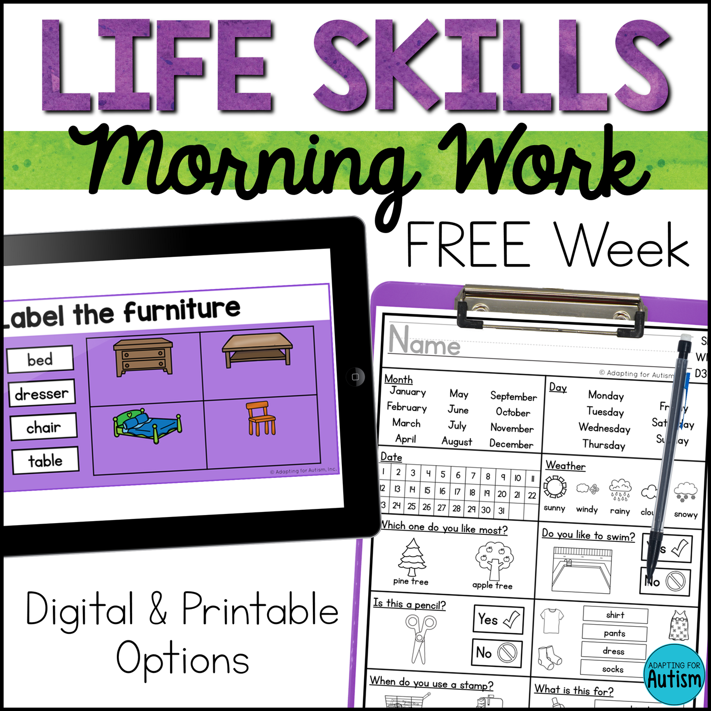 Free Morning Work Printables Free Morning Work Printables