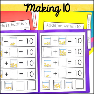 Math File Folder Games for Addition and Subtraction