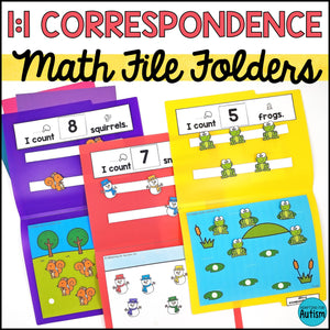 Math File Folder Games | 1:1 Correspondence and Counting