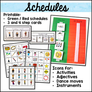 Music Visual Supports and Schedules