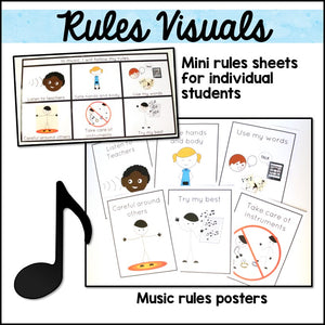 Music Visual Supports and Schedules