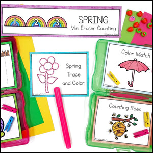 Spring Fine Motor Activities and Task Cards Mini Pack