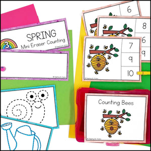 Spring Fine Motor Activities and Task Cards Mini Pack