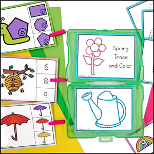 Spring Fine Motor Activities and Task Cards Mini Pack