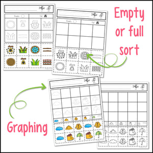 Spring Cut and Paste Math Activities