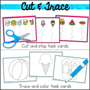 Summer Fine Motor Activities and Task Cards Mini Pack