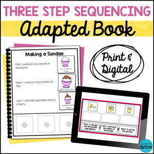 Three Step Sequencing Adapted Book