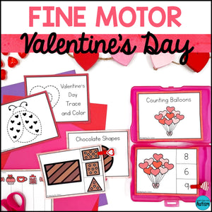 Valentine's Day Fine Motor Activities and Task Cards Mini Pack