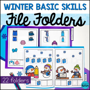 Winter Basic Skills File Folder Games and Activities