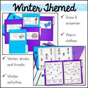 Winter Basic Skills File Folder Games and Activities