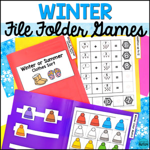 Winter File Folder Games and Activities