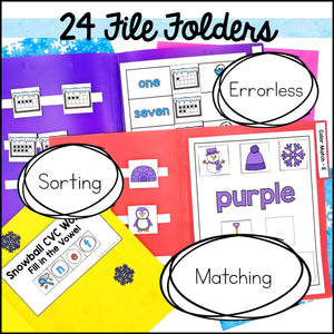 Winter File Folder Games and Activities